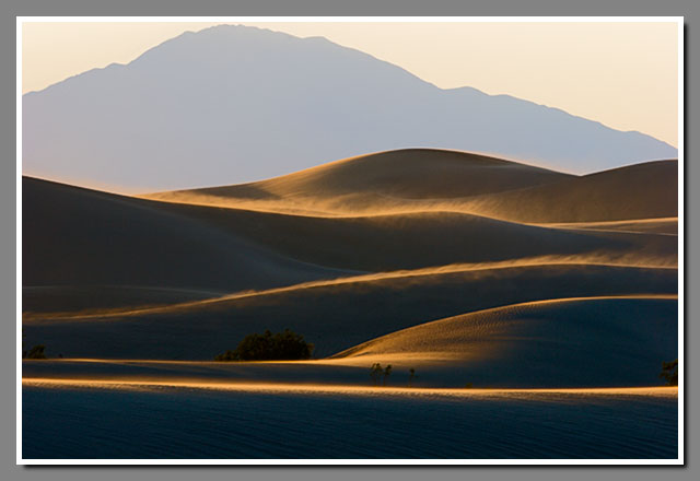 Death Valley National Park, Stovepipe wells, sand, dunes, sunset, California