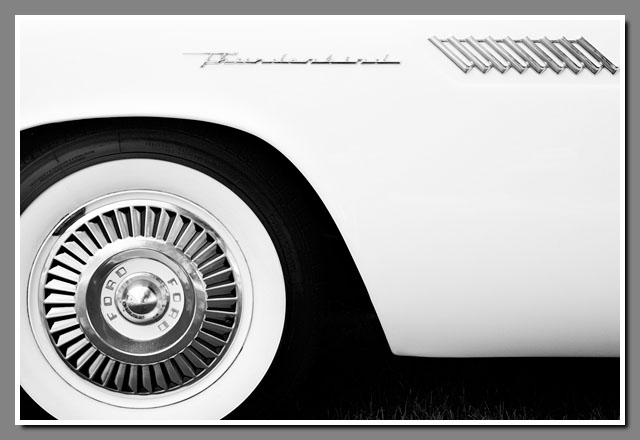 Ford Thunderbird, white, Stevens Point, Wisconsin