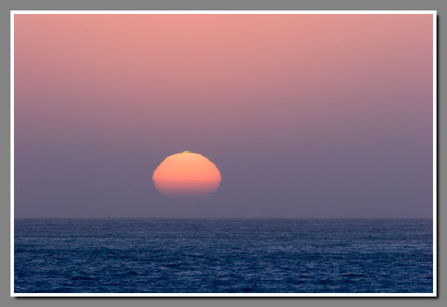 green flash, California, Pacific Ocean, sail boat